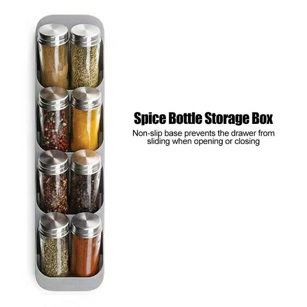 Spice Jar Organizer Holder Drawer Multi-purpose Storage Rack Kitchen Supplies